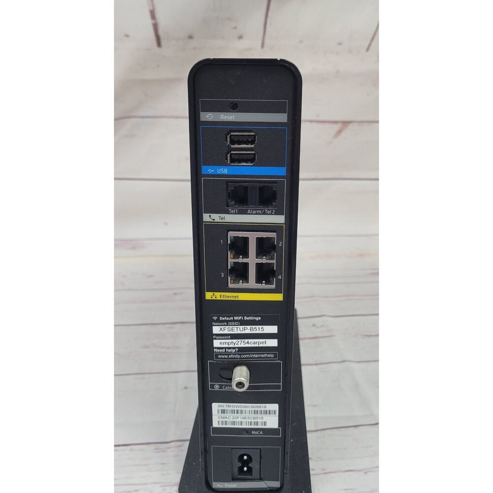 ARRIS TG1682G Xfinity DOCSIS 3.0 Cable Modem Router Untested - Picture 5 of 5